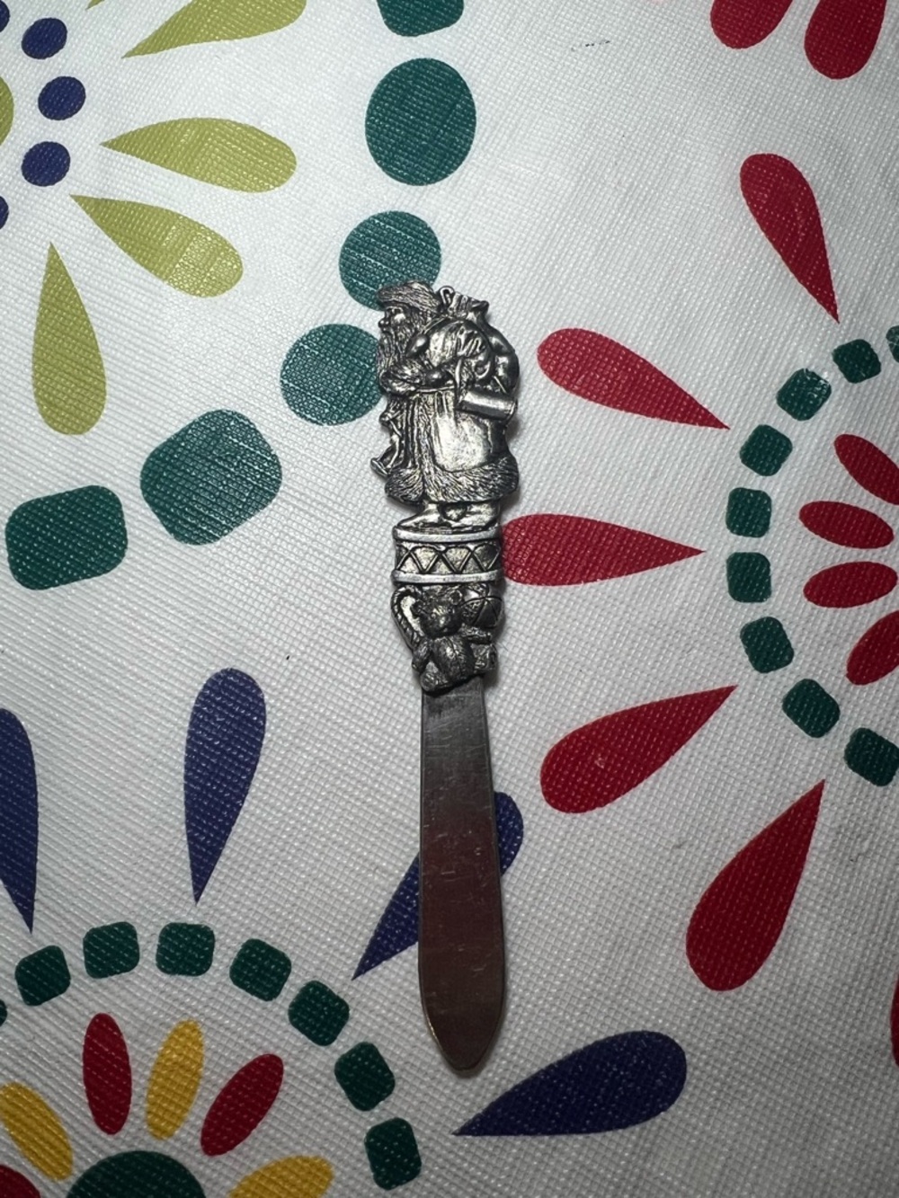 VTG Metzke 1991 Pewter Santa Claus Letter Opener